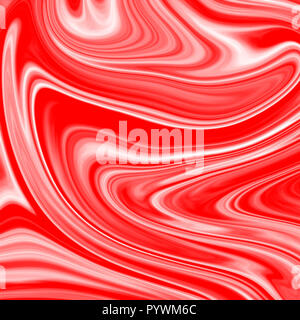 Digital rosso sfondo astratto con flusso di liquefare Foto Stock
