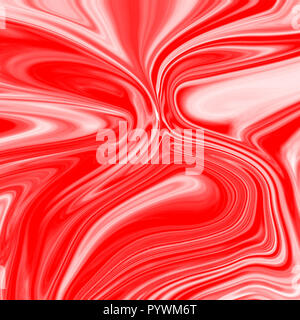 Digital rosso sfondo astratto con flusso di liquefare Foto Stock