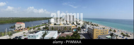 Vista aerea di Hollywood Florida beach Foto Stock
