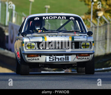 Peter Millington, Hillman Avenger, Classic Touring Car Racing Club, Pre-83, BARC, British Automobile Club Racing, campionato nazionale, Brands Hatch, Foto Stock