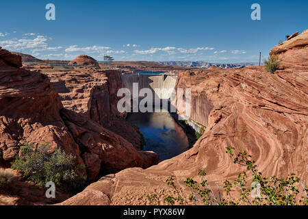 Glen Canyon Dam Bridge, Arizona, USA, America del Nord Foto Stock