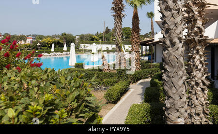 Al di fuori di camere hotel Aldemar Emilia Mare & Paradise Village Foto Stock