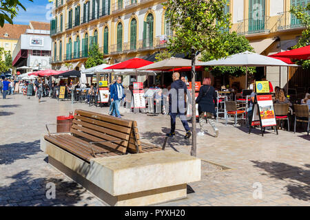 Plaza Merced in Malaga, Spagna Foto Stock