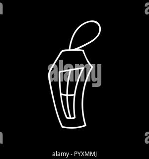 Lanterna di natale. isolato silhouette bianca. Illustrazione Vettoriale, Illustrazione Vettoriale