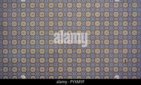 Tradizionale a mano colorate piastrelle di pietra dal Portogallo Foto Stock