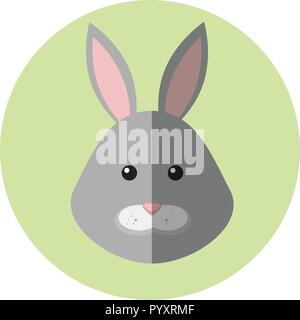 Vector bunny ritratto Illustrazione Vettoriale
