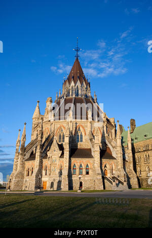 America del nord, Canada Ontario, Ottawa, il Palazzo del Parlamento library Foto Stock