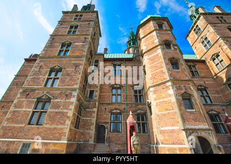 Copenhagen, Danimarca-3 agosto, 2018: Famosi il castello di Rosenborg, uno dei castelli più visitati in Copenhagen Foto Stock