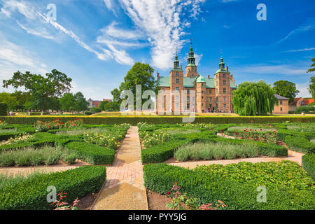 Re giardino, il più antico e il parco più visitato in Copenhagen, Danimarca-situato vicino il Palazzo Rosenborg Foto Stock