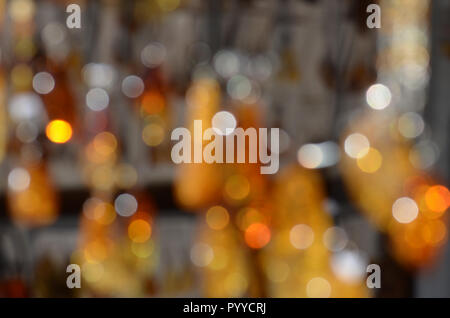 Arancio e giallo ambra luce abstract sfocato . Soft focus. Ambra Foto Stock