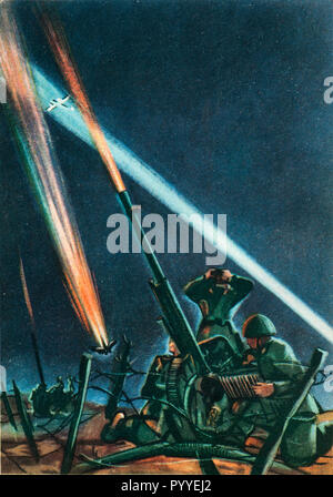 Un italiano cartolina di propaganda durante la II Guerra Mondiale (1942) Foto Stock