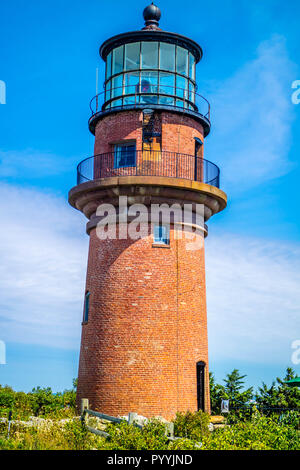 La famosa testa Gay luce in Cape Cod Martha's Vineyard, Massachusetts Foto Stock