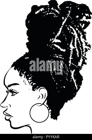 Questo sono African American bellissima regina, dive di donne di classe Illustrazione Vettoriale