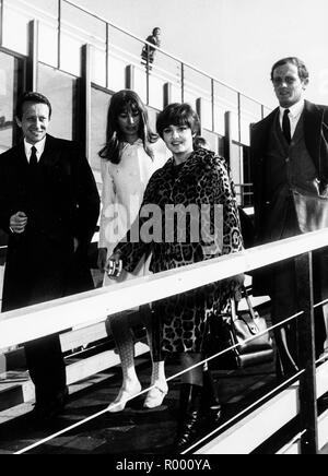 Rossana podestà, marco vicario, Philippe leroy, Roma 1966 Foto Stock