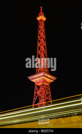 Festival delle Luci, torre della radio, equo, Westend, Charlottenburg di Berlino, Germania, Funkturm, Messe, Deutschland Foto Stock