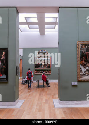 Parigi, Francia - 28 agosto 2013: - dipinti fiamminghi gallery reparto nel museo del Louvre Foto Stock