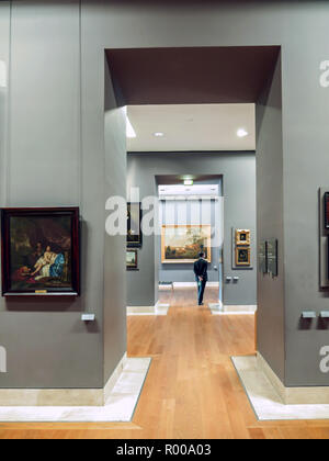 Parigi, Francia - 28 agosto 2013: - dipinti fiamminghi gallery reparto nel museo del Louvre Foto Stock