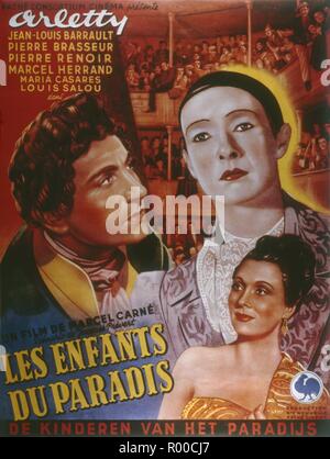 Les enfants du Paradis Anno : 1945 - FRANCIA DIRETTORE : Marcel Carne Arletty, Pierre Brasseur Poster (Fr) Foto Stock