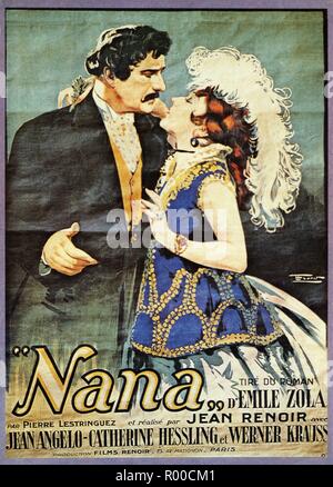 Nana Anno : 1926 Francia Direttore : Jean Renoir Poster (Fr) Foto Stock