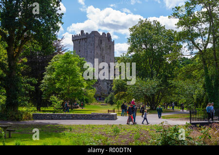 Blarney Castle e giardini, vicino a Cork, nella contea di Cork, Repubblica di Irlanda Foto Stock