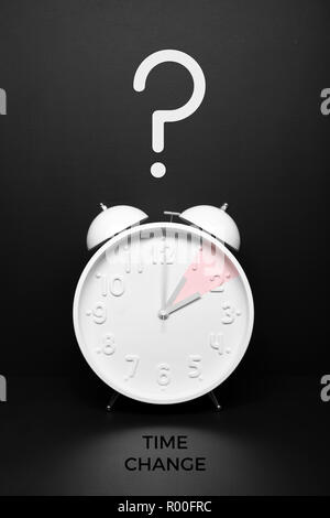 I cambiamenti dell'orologio Unione europea Fine ora legale Foto Stock