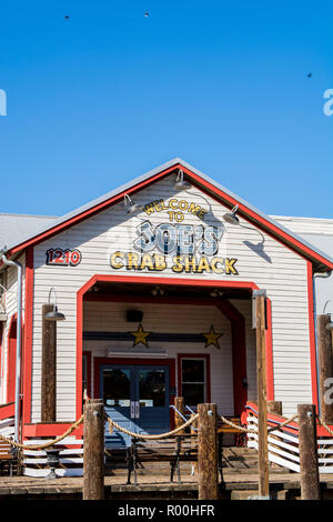 Joe's Crab Shack, Old Sacramento State Historic Park, Old Sacramento centro storico, Sacramento, California. Foto Stock