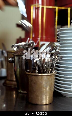 Wien, Cafe Bräunerhof, Stallburggasse, dettaglio Foto Stock