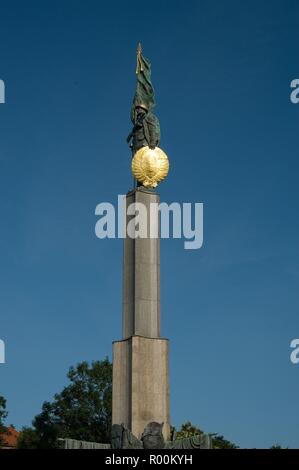 Wien, Heldendenkmal der Roten Armee am Schwarzenbergplatz - Vienna, monumento russo Foto Stock