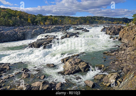 Una vista panoramica delle Great Falls Foto Stock