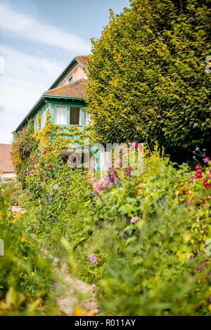La casa e il giardino di Claud Monet, francese famoso pittore impressionista in Giverny città in Francia Foto Stock