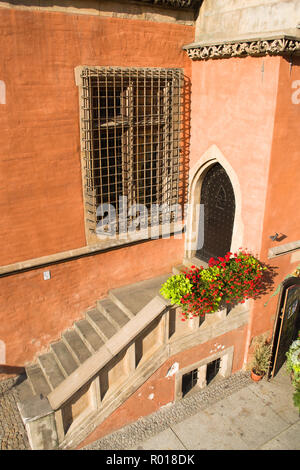 Dettagli di Wrocław città medievale Hall di Wrocław, Polonia. Foto Stock