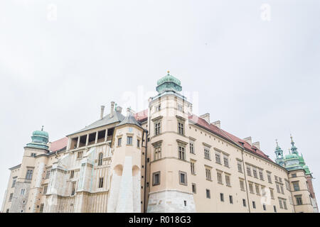 Il Castello Reale di Wawel a Cracovia, Polonia. Foto Stock