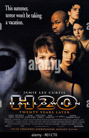 Halloween H20: 20 anni dopo (1998) diretto da Steve Miner e interpretato da Jamie Lee Curtis, Josh Hartnett, Adam Arkin, Janet Leigh e LL Cool J. Michael Myers viaggi in California per continuare la sua stalking di Laurie ha progredito. Foto Stock
