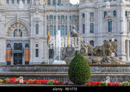 Madrid, Palacio de Comunicaciones, Spagna, Europa Foto Stock