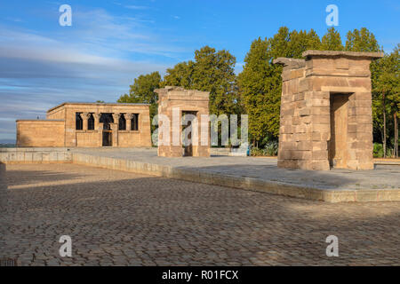 Madrid, Tempio di Debod, Spagna, Europa Foto Stock