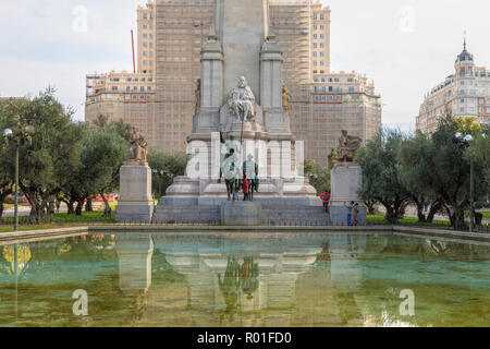 Madrid, Plaza de Espana, Spagna, Europa Foto Stock