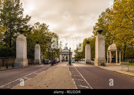 Una tipica vista in Londra Foto Stock