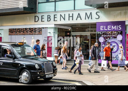 Londra Inghilterra,UK Marylebone,Debenhams,grandi magazzini,shopping shopper shopping negozi mercati mercato acquisti vendita, negozio al dettaglio st Foto Stock