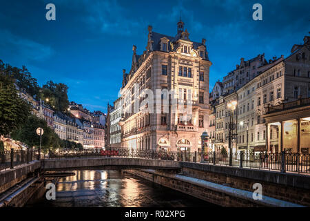 Karlsbad, Menuet house, Karlovy Vary Repubblica Ceca | Foto Stock