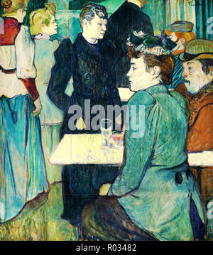 Henri de Toulouse-Lautrec, un angolo del Moulin de la Galette 1892 olio su tela, National Gallery of Art di Washington D.C., USA. Foto Stock