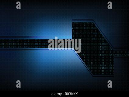 Abstract esagonale tecnologico circuito di interfaccia Vector modello di progettazione Illustrazione Vettoriale