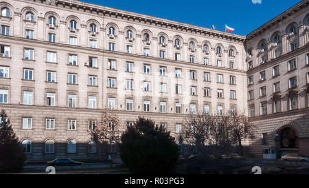 SOFIA, BULGARIA - 20 dicembre 2016: Palazzo del Governo di Sofia, Bulgaria Foto Stock