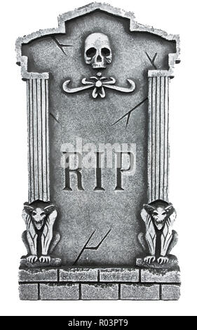 Tomba di rip tomba cimitero halloween riposa in pace illustrazione Foto Stock