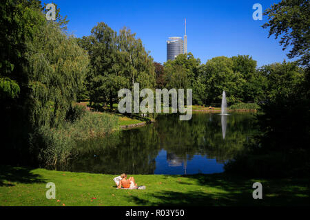 Essen, Germania, la zona della Ruhr, Stadtgarten Foto Stock