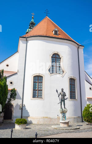 La regina Maria e San Gottardo chiesa in MOSONMAGYAROVAR, Ungheria Foto Stock