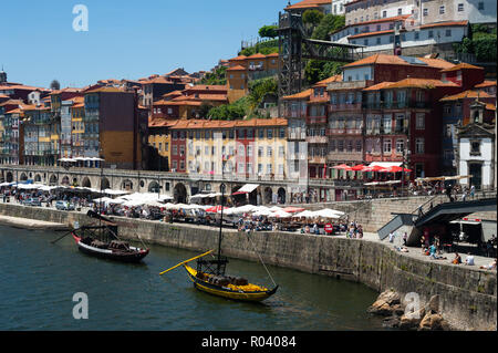 Porto, Portogallo, lungomare di Porto Foto Stock