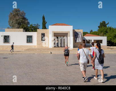 Ingresso al parco archeologico in Paphos, destinazione Cyprustourist Foto Stock