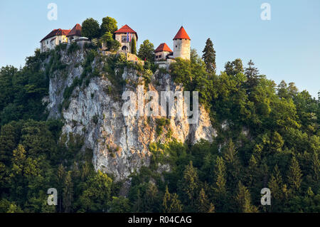 Il castello di Bled Bled, Slovenia Foto Stock