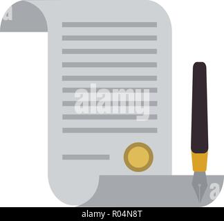 Giustizia e diritto di costituzione foglio e penna illustrazione vettoriale graphic design Illustrazione Vettoriale