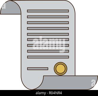 Giustizia e diritto simbolo foglio illustrazione vettoriale graphic design Illustrazione Vettoriale
